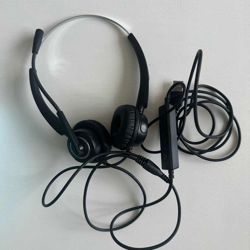 Wired Over-Ear Headset with Inline Controls - Black